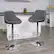 Alt View 12. Alamont Home - Caldwell Contemporary Vinyl Barstool (set of 2) - Gray.