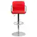 Alt View 11. Alamont Home - Genna Contemporary Vinyl Barstool (set of 2) - Red.