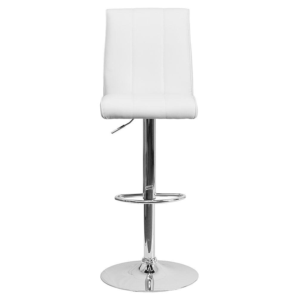 Best Buy Alamont Home Charles Contemporary Vinyl Barstool (set of 2) White 2CH122090WHGG
