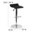 Alt View 13. Alamont Home - Athens Contemporary Vinyl Barstool (set of 2) - Black.