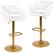 Front. Alamont Home - Erik Contemporary Vinyl Barstool (set of 2) - White.