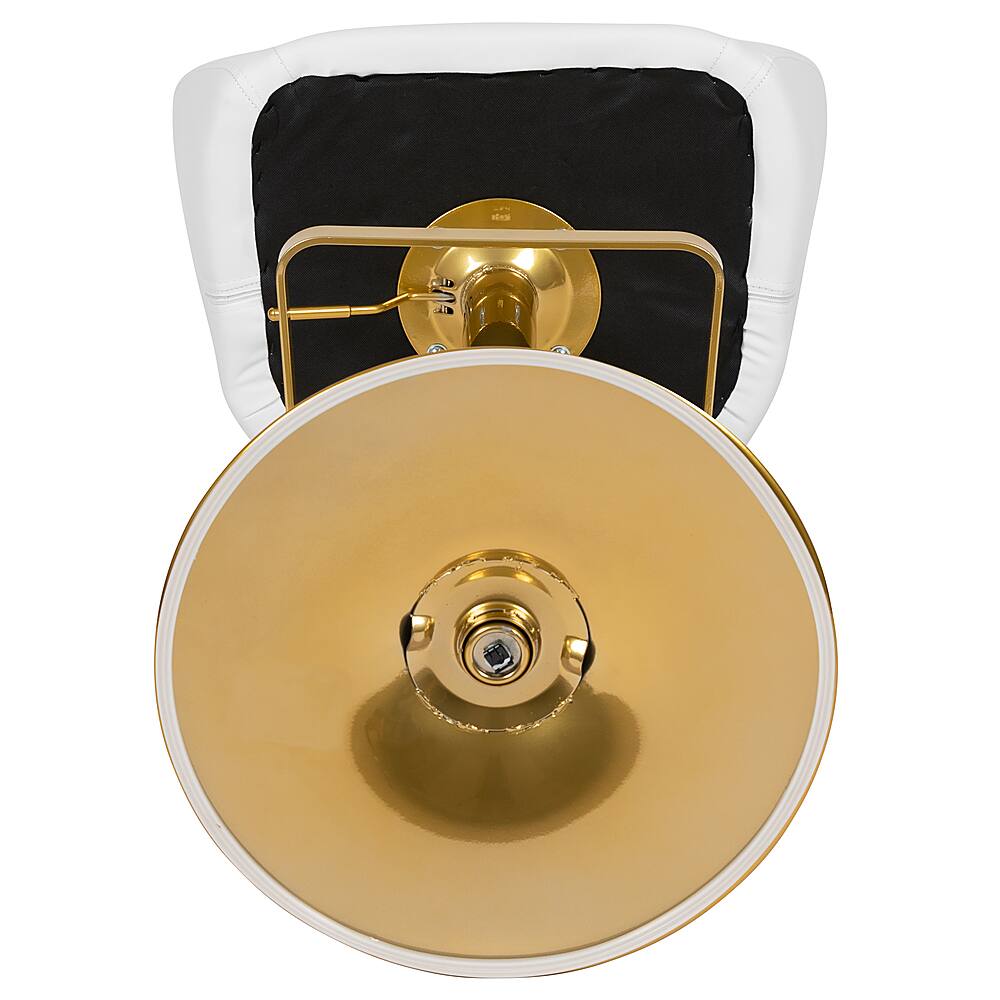 Alt View 18. Alamont Home - Erik Contemporary Vinyl Barstool (set of 2) - White.