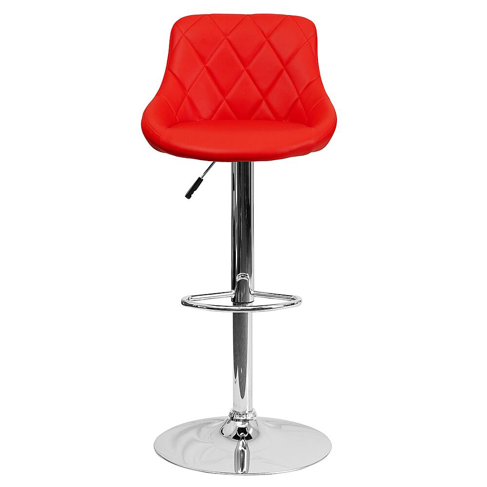 Alt View 11. Alamont Home - Caldwell Contemporary Vinyl Barstool (set of 2) - Red.