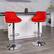 Alt View 12. Alamont Home - Caldwell Contemporary Vinyl Barstool (set of 2) - Red.