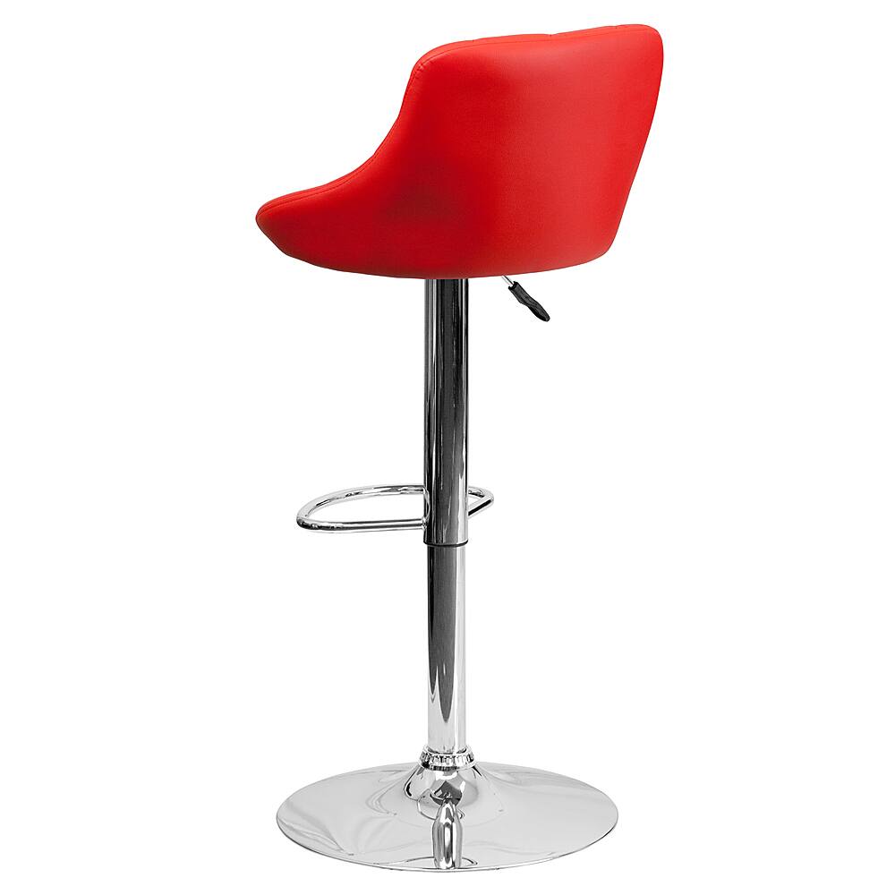 Alt View 14. Alamont Home - Caldwell Contemporary Vinyl Barstool (set of 2) - Red.