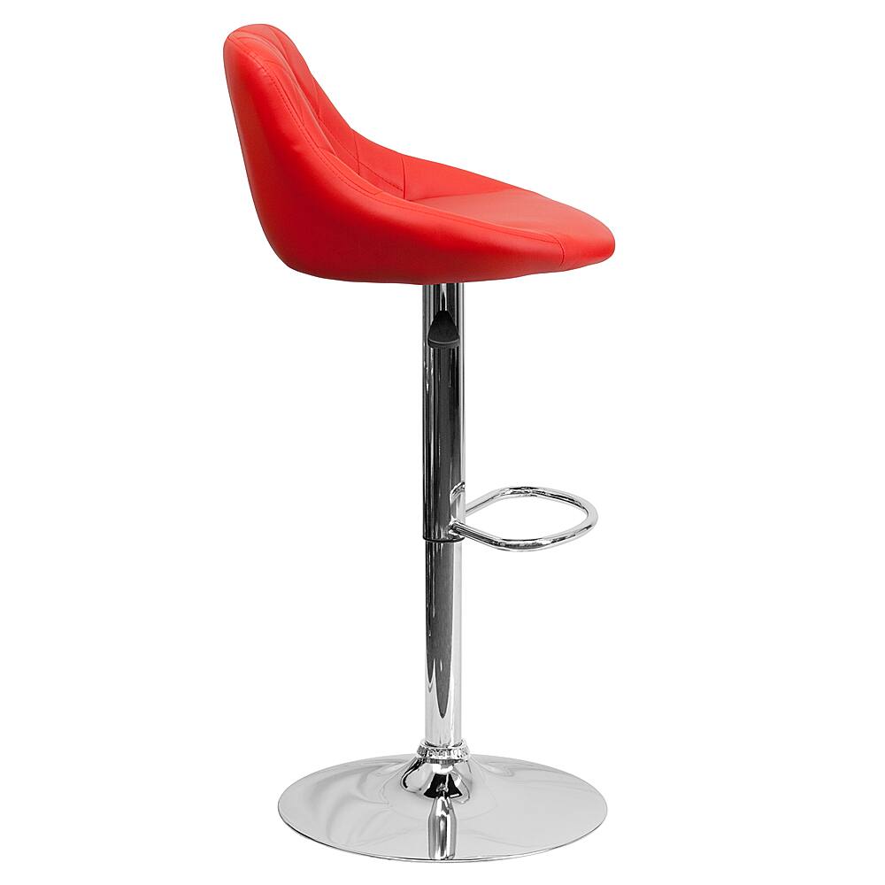 Alt View 16. Alamont Home - Caldwell Contemporary Vinyl Barstool (set of 2) - Red.