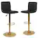 Front. Alamont Home - Vincent Contemporary Vinyl Barstool (set of 2) - Black.