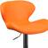 Alt View 15. Alamont Home - Denville Contemporary Vinyl Barstool (set of 2) - Orange Vinyl.
