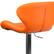 Alt View 17. Alamont Home - Denville Contemporary Vinyl Barstool (set of 2) - Orange Vinyl.