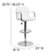 Alt View Zoom 13. Flash Furniture - Genna Contemporary Vinyl Barstool (set of 2) - White.