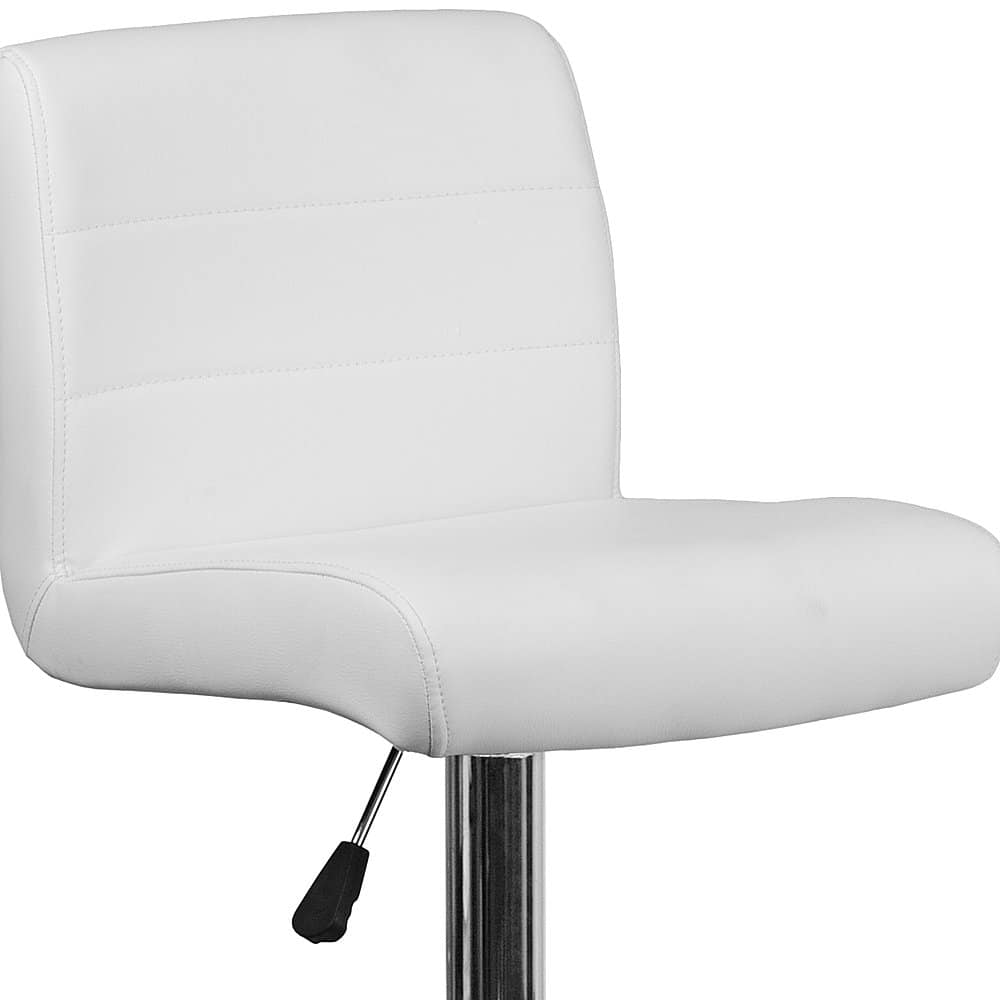 Alt View 15. Alamont Home - Marietta Contemporary Vinyl Barstool (set of 2) - White.