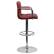 Alt View 16. Alamont Home - Genna Contemporary Vinyl Barstool (set of 2) - Burgundy.