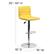 Alt View 13. Alamont Home - Vincent Contemporary Vinyl Barstool (set of 2) - Yellow.