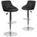 Front. Alamont Home - Caldwell Contemporary Vinyl Barstool (set of 2) - Black.