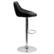 Alt View 16. Alamont Home - Caldwell Contemporary Vinyl Barstool (set of 2) - Black.