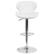 Alt View 11. Alamont Home - Denville Contemporary Vinyl Barstool (set of 2) - White Vinyl.