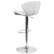Alt View 14. Alamont Home - Denville Contemporary Vinyl Barstool (set of 2) - White Vinyl.