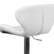Alt View 15. Alamont Home - Denville Contemporary Vinyl Barstool (set of 2) - White Vinyl.