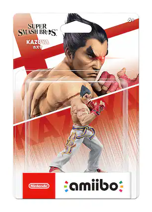 Front. Nintendo - amiibo - Kazuya - Super Smash Bros. Series - Red.