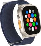 Best Buy Platinum Nylon Band for Apple Watch 42mm 44mm 45mm Series 1 9 and Apple Watch Ultra Series 1 2 49mm Navy Blue PT AWBUSNYBL