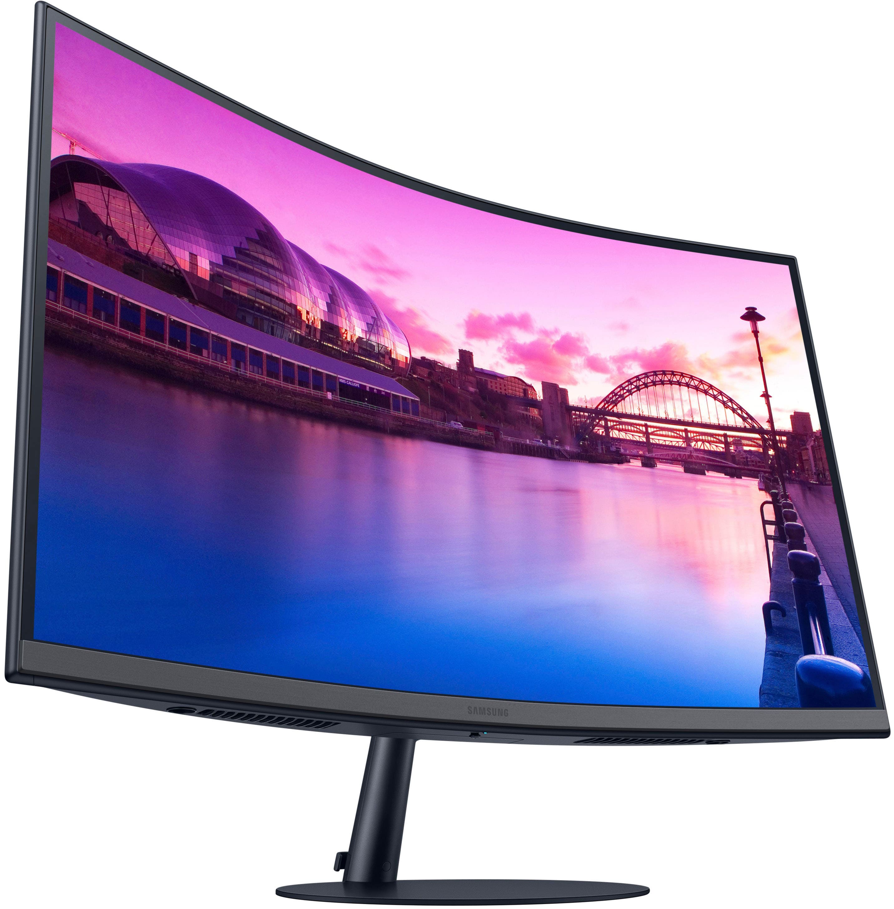 Alt View 18. Samsung - 27" S39C series 1000R Curved FHD FreeSync Monitor (DisplayPort, HDMI) - Black.