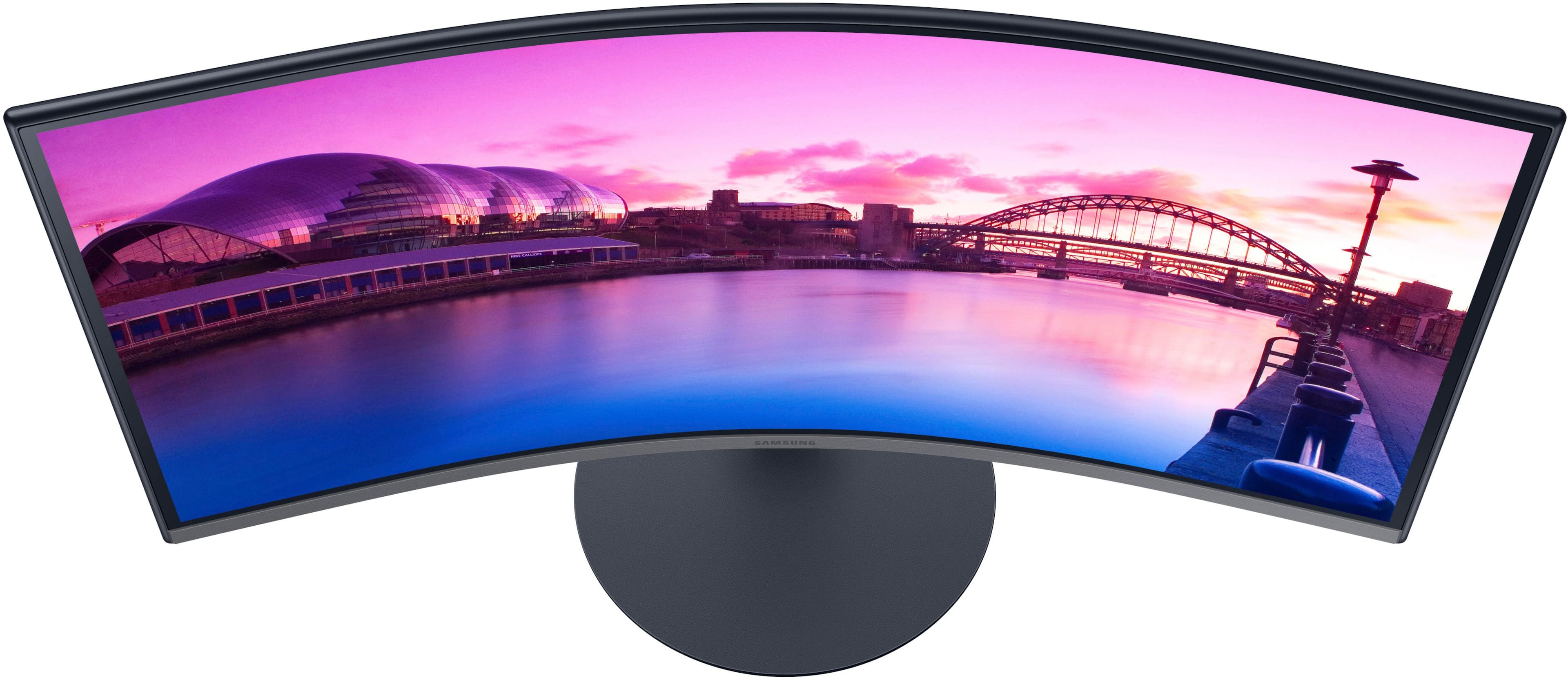 Alt View 19. Samsung - 27" S39C series 1000R Curved FHD FreeSync Monitor (DisplayPort, HDMI) - Black.