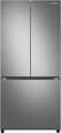 Samsung - 33 in. Wide 25 cu. ft. 3-Door French Door Smart Refrigerator with Beverage Center - Stainless Steel