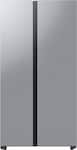 Samsung - 36 in. Wide BESPOKE Side-by-Side Smart Refrigerator with Beverage Center - Stainless Steel