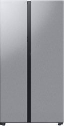 Samsung - BESPOKE Side-by-Side Smart Refrigerator with Beverage Center - Stainless Steel - Front_Zoom