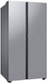 Alt View 12. Samsung - BESPOKE Side-by-Side Smart Refrigerator with Beverage Center - Stainless Steel.