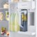 Alt View Zoom 15. Samsung - BESPOKE Side-by-Side Counter Depth Smart Refrigerator with Beverage Center - White Glass.