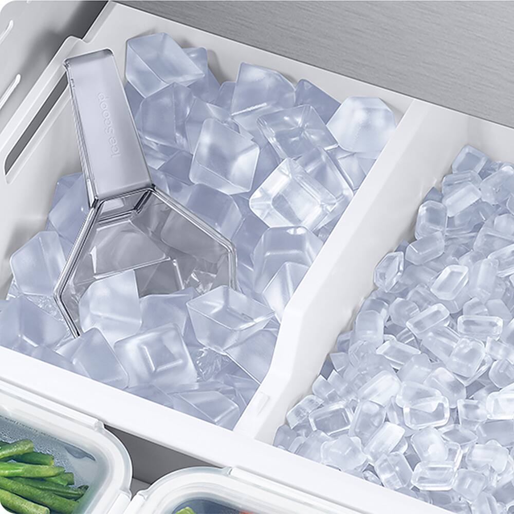 Alt View 17. Samsung - 25 cu. ft. 3-Door French Door Smart Refrigerator with Dual Auto Ice Maker - Stainless Steel.