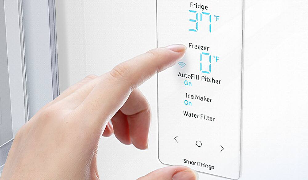 Alt View 18. Samsung - 25 cu. ft. 3-Door French Door Smart Refrigerator with Dual Auto Ice Maker - Stainless Steel.