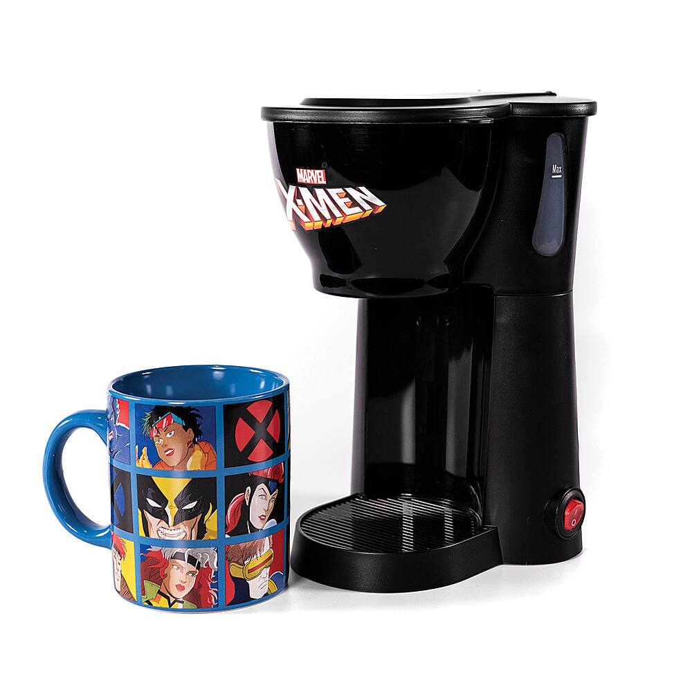 Best Buy Uncanny Brands XMen Single Serve Coffee Maker with Mug Black