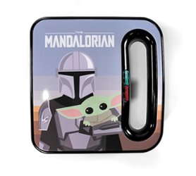 Uncanny Brands Star Wars The Mandalorian Grilled Cheese Maker  a Mandalorian Kitchen Appliance - Blue - Front_Zoom