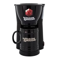 Uncanny Brands - Dungeons & Dragons Single Serve Coffee Maker and Mug - Black - Front_Zoom