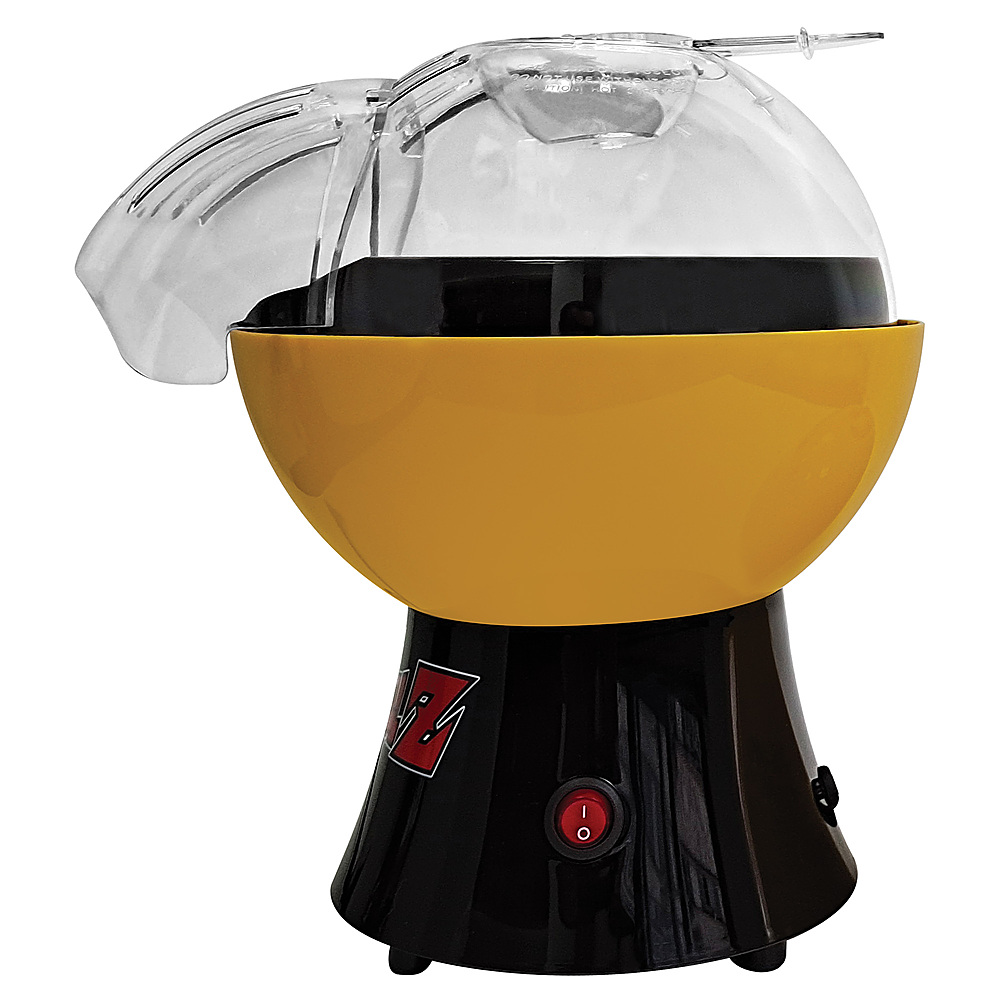 Left View: Uncanny Brands Dragon Ball Z Popcorn Maker - Hot Air Style with Removable Bowl - Yellow