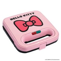 Uncanny Brands Hello Kitty Pink Sandwich Maker  a Hello Kitty Kitchen Appliance - Pink - Front_Zoom