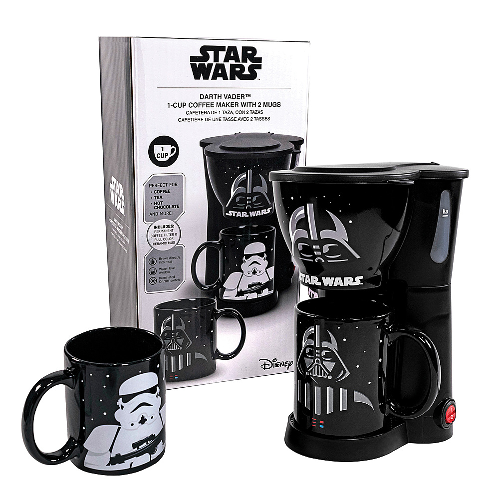 STAR WARS Dual Brew Single Serve Coffee Maker for Capsules or Ground Coffee