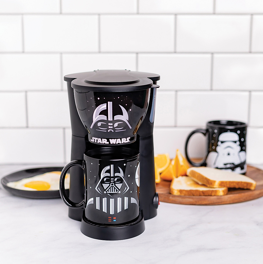 STAR WARS Dual Brew Single Serve Coffee Maker for Capsules or Ground Coffee