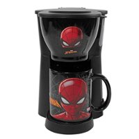 Uncanny Brands - Spider-Man Single Serve Coffee Maker and Mug - Black - Front_Zoom