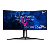 ViewSonic - ELITE  XG341C-2K 34" LCD UWQHD FreeSync Gaming Monitor (HDMI, DP, USB-C) - Black - Front_Zoom