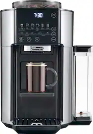 De'Longhi - TrueBrew Automatic Single Serve, 8 oz to 24 oz Coffee Maker with Bean Extract Technology - Stainless Steel
