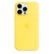 Front. Apple - iPhone 14 Pro Max Silicone Case with MagSafe - Canary Yellow.