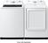 Alt View 20. Samsung - 4.9 cu. ft. Large Capacity Top Load Washer with ActiveWave Agitator and Deep Fill - White.