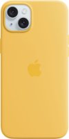 Apple - iPhone 15 Plus Silicone Case with MagSafe - Sunshine - Front_Zoom