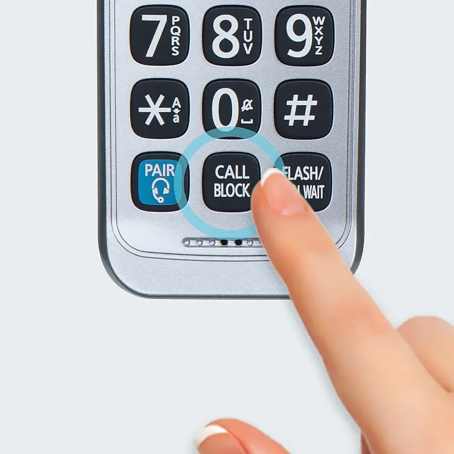 Alt View 16. Panasonic - KX-TGD890S DECT 6.0 Expandable Cordless Phone System with Bluetooth Pairing for Wireless Headphones - Silver.