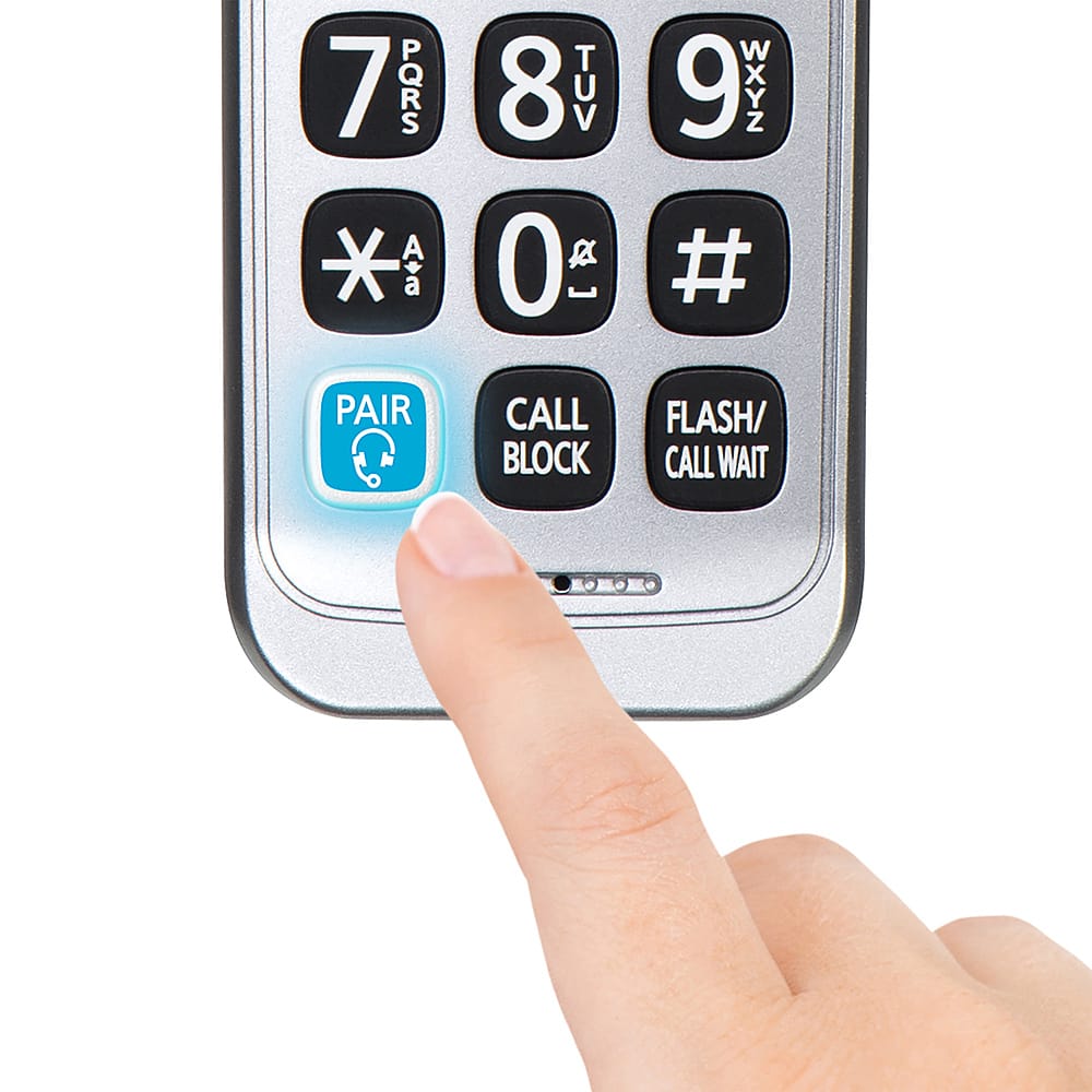 Alt View 13. Panasonic - KX-TGD892S DECT 6.0 Expandable Cordless Phone System with Bluetooth Pairing for Wireless Headphones - Silver.