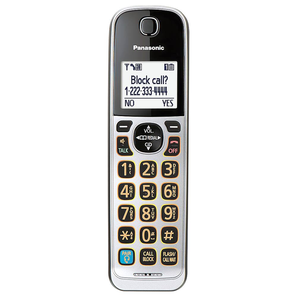 Alt View 15. Panasonic - KX-TGD892S DECT 6.0 Expandable Cordless Phone System with Bluetooth Pairing for Wireless Headphones - Silver.