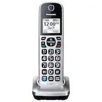 Panasonic - KX-TGDA99S Cordless Expansion Handset Compatible with KX-TGD89x and KX-TGF89x Series - Silver - Angle_Zoom